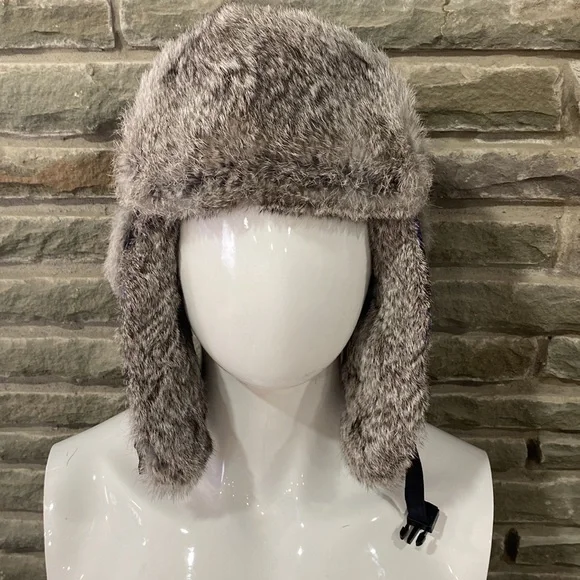 Mad Bomber Trapper Hat, Blue & Black Plaid, Large - Picture 9 of 13